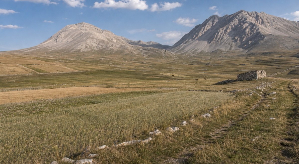 Paesaggio del Parco Naturale Regionale Sirente Velino